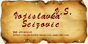 Vojislavka Seizović vizit kartica